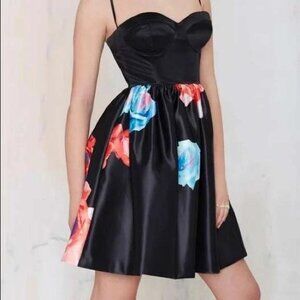 Nastygal Fit and Flare Bustier Dress Small